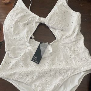 H&M lace cutout bathing suite
